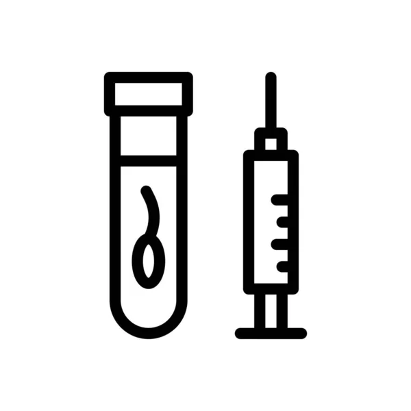 Injektion Vektor Illustration Transparent Bakgrund Premium Kvalitetssymboler Tunn Linje Ikon — Stock vektor