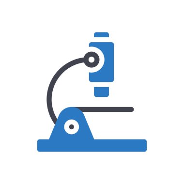 Şeffaf bir arkaplan üzerinde mikroskop vektör çizimi. Konsept ve grafik tasarımı için özel kalite semboller..