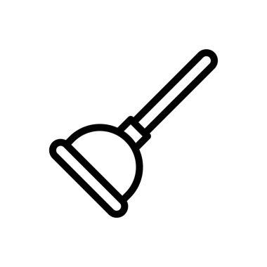 plunger vector illustration on a transparent background.Premium quality symbols.Thin line icon for concept and graphic design.