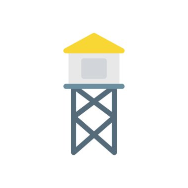 Şeffaf bir arkaplan üzerinde kule vektör çizimi. Konsept ve grafik tasarım için mükemmel kalite simgeleri..