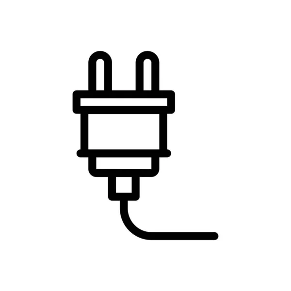 Adapter Vector Illustration Transparent Background Premium Quality Symbols Thin Line — 스톡 벡터