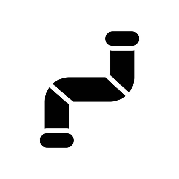 배경에 파이프 Premium Quality Symbols Glyphs Icon Concept Graphic Design — 스톡 벡터