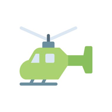 Şeffaf bir arkaplan üzerinde helikopter vektör çizimi. Konsept ve grafik tasarımı için birinci sınıf kalite simgeler..