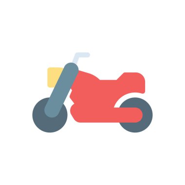 Saydam bir arkaplan üzerinde motosiklet vektör çizimi. Konsept ve grafik tasarımı için prim kalite simgeleri..