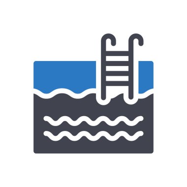 Pool vector illustration on a transparent background.Premium quality symbols.Glyphs icon for concept and graphic design.