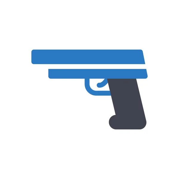 Pistole Vektor Illustration Auf Einem Transparenten Hintergrund Premium Qualität Symbole — Stockvektor
