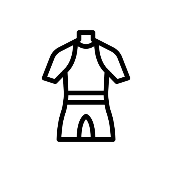 Swimsuit Vector Illustration Transparent Background Premium Quality Symbols Thin Line — 스톡 벡터