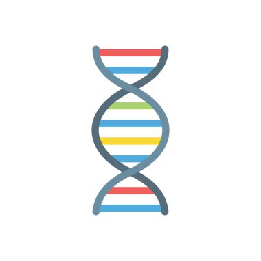 Saydam bir arkaplanda DNA vektör illüstrasyonu. Konsept ve grafik tasarım için premium kalite simgeleri..