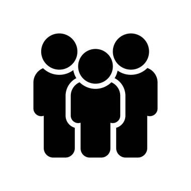 Şeffaf bir arkaplan üzerinde grup vektör illüstrasyonu. Konsept ve grafik tasarımı için kaliteli semboller..