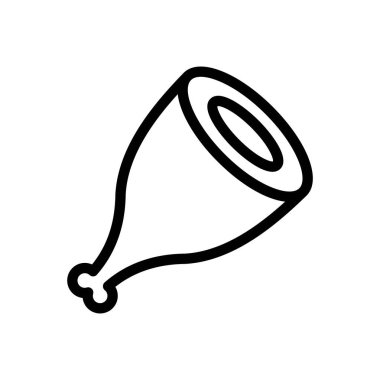 Şeffaf bir arkaplan üzerinde bacak parçası vektör çizimi. Premium kalite semboller. Konsept ve grafik tasarım için ince çizgi simgesi. 