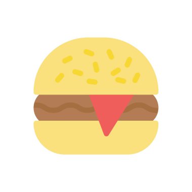 hamburger vector illustration on a transparent background.Premium quality symbols.Stroke icon for concept and graphic design.