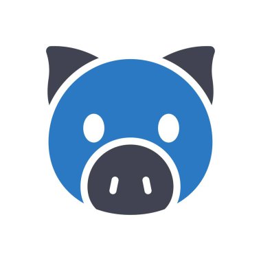 Şeffaf bir arkaplan üzerinde domuz vektör çizimi. Konsept ve grafik tasarımı için mükemmel kalite semboller..