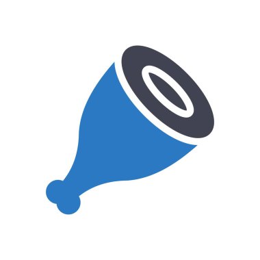 Şeffaf bir arkaplan üzerinde bacak parçası vektör illüstrasyonu. Konsept ve grafik tasarımı için mükemmel kalite semboller..