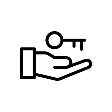 Şeffaf bir arkaplan üzerinde vektör illüstrasyonunu kilitle. Premium kalite sembolleri. Konsept ve grafik tasarım için ince çizgi simgesi.