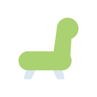 Şeffaf bir arkaplan üzerinde koltuk vektör illüstrasyonu. Konsept ve grafik tasarımı için birinci sınıf kalite simgeler..