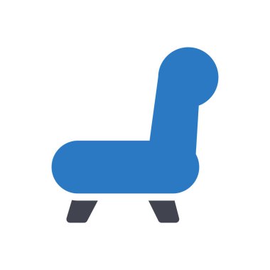 Şeffaf bir arkaplan üzerinde sandalye vektör illüstrasyonu. Konsept ve grafik tasarım için mükemmel kalite semboller..