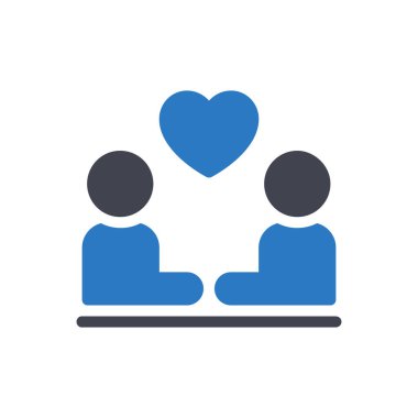 Şeffaf bir arkaplan üzerinde sevgi vektör illüstrasyonu. Konsept ve grafik tasarımı için özel kalite semboller..