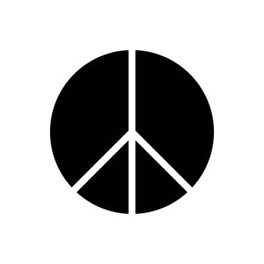 Şeffaf bir arkaplan üzerinde barış vektörü illüstrasyonu. Konsept ve grafik tasarım simgeleri için kaliteli semboller..