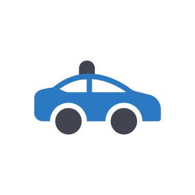 Şeffaf bir arkaplan üzerinde polis vektör illüstrasyonu. Konsept ve grafik tasarımı için özel kalite semboller..