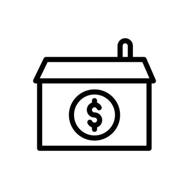 Saydam bir arkaplanda dolar vektör illüstrasyonu. Premium kalite semboller. Konsept ve grafik tasarım için ince çizgi simgesi..