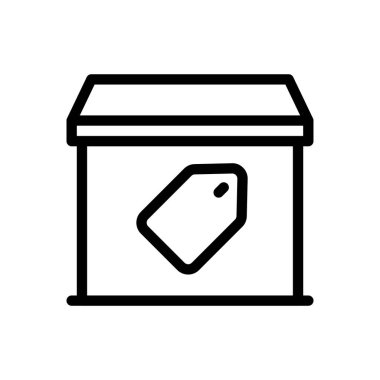 Şeffaf bir arkaplan üzerinde etiket vektör çizimi. Premium kalite semboller. Konsept ve grafik tasarım için ince çizgi simgesi.