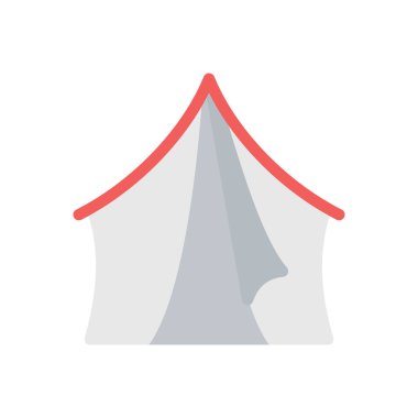 Şeffaf bir arkaplan üzerinde çadır vektör illüstrasyonu. Konsept ve grafik tasarımı için birinci sınıf kalite simgeler.. 