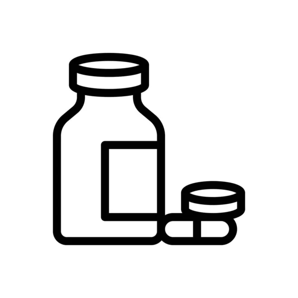 Pills Vector Illustration Transparent Background Premium Quality Symbols Thin Line — Wektor stockowy