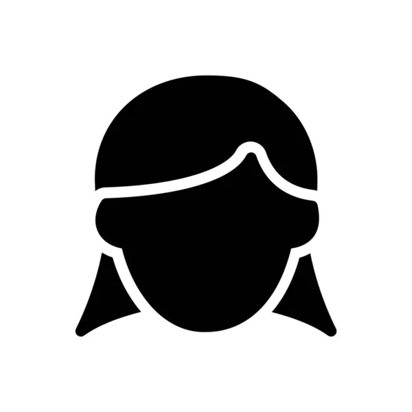 Weibliche Vektorillustration Auf Transparentem Hintergrund Symbole Premium Qualität Glyphen Symbol — Stockvektor