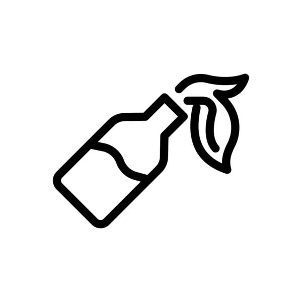 Bottle Vector Illustration Transparent Background Premium Quality Symbols Thin Line — Stock Vector