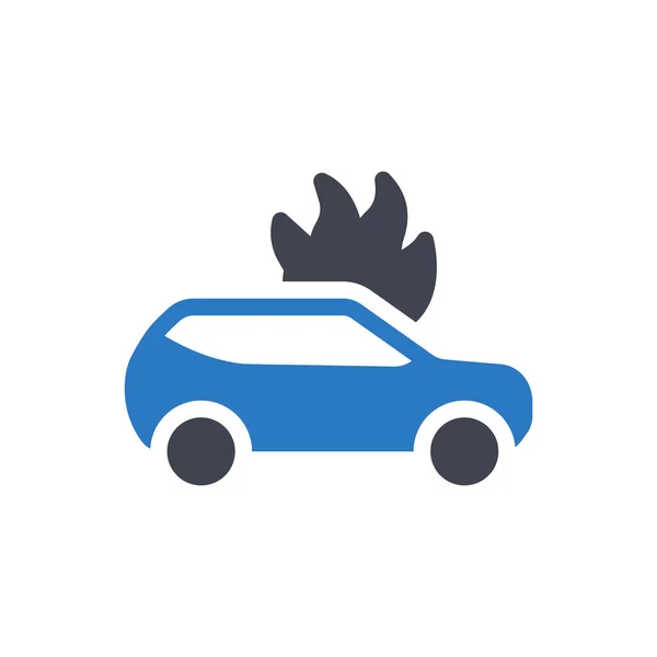 Car Vector Illustration Transparent Background Premium Quality Symbols Glyphs Icon — Stock Vector