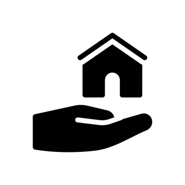 Şeffaf bir arkaplan üzerinde ev vektör illüstrasyonu. Konsept ve grafik tasarımı için özel kalite semboller..