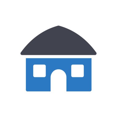 Şeffaf bir arkaplan üzerinde ev vektör illüstrasyonu. Konsept ve grafik tasarımı için özel kalite semboller..