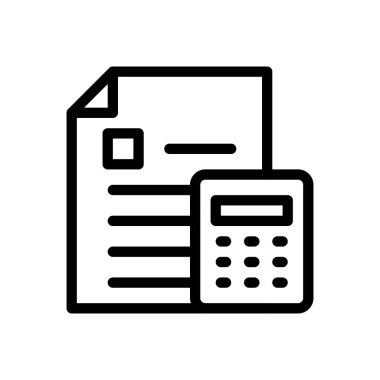 Şeffaf bir arkaplan üzerinde dosya vektör illüstrasyonu. Konsept ve grafik tasarımı için ince çizgi simgesi..