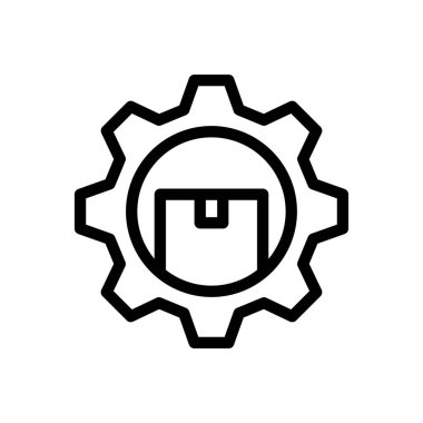 Şeffaf bir arkaplan üzerinde vektör illüstrasyonu ayarlanıyor. Konsept ve grafik tasarım için ince çizgi simgesi.