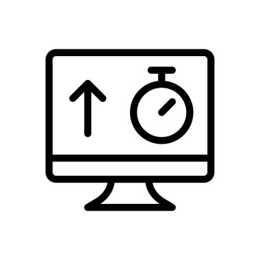 Şeffaf bir arkaplanda vektör illüstrasyonunu izle. Premium kalite sembolleri. Konsept ve grafik tasarım için ince çizgi simgesi. 