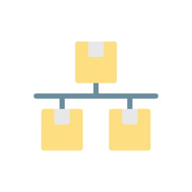 Şeffaf bir arkaplan üzerinde parsel vektör illüstrasyonu. Konsept ve grafik tasarımı için prim kalite simgeleri.. 