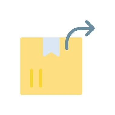 Şeffaf bir arkaplan üzerinde paket vektör illüstrasyonu. Konsept ve grafik tasarımı için birinci sınıf kalite simgeler..