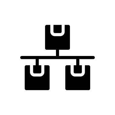 Şeffaf bir arkaplan üzerinde parsel vektör çizimi. Konsept ve grafik tasarımı için mükemmel kalite sembolleri.. 