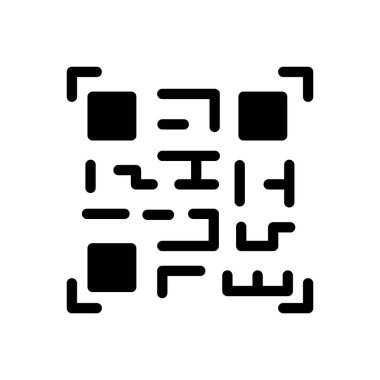 qr code vector illustration on a transparent background.Premium quality symbols.Glyphs icon for concept and graphic design. 