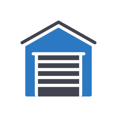 Şeffaf bir arkaplan üzerinde depo vektör çizimi. Konsept ve grafik tasarımı için özel kalite semboller..