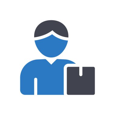 Şeffaf bir arkaplan üzerinde taşıyıcı illüstrasyonu. Konsept ve grafik tasarımı için mükemmel kalite semboller..