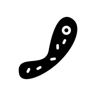 Şeffaf bir arkaplanda bakteri vektör çizimi. Konsept ve grafik tasarım simgeleri için kaliteli semboller..