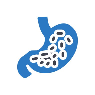 Şeffaf bir arkaplanda mide vektör çizimi. Konsept ve grafik tasarım simgeleri için kaliteli semboller..