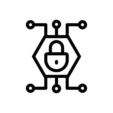 Şeffaf bir arkaplan üzerinde vektör illüstrasyonunu kilitle. Premium kalite sembolleri. Konsept ve grafik tasarım için ince çizgi simgesi. 