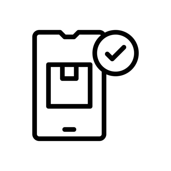 Мобільна Векторна Ілюстрація Прозорому Фоні Символи Високої Якості Піктограма Тонкої — стоковий вектор