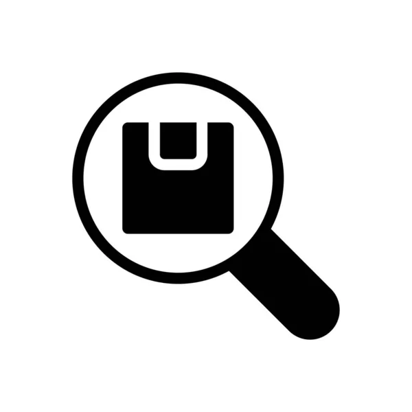 Ilustracja Wektora Wyszukiwania Przejrzystym Tle Symbole Jakości Premium Ikona Glifów — Wektor stockowy