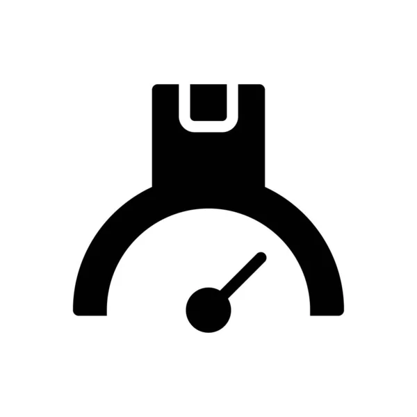 Speedometer Vector Illustration Transparent Background Premium Quality Symbols Glyphs Icon — Stock vektor