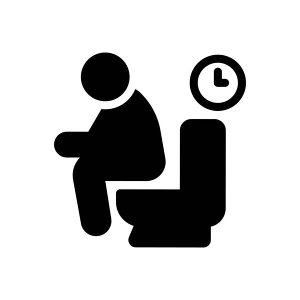 Toilet Vector Illustration Transparent Background Premium Quality Symbols Glyphs Icon - Stok Vektor