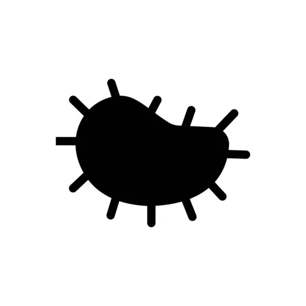 Διανυσματική Απεικόνιση Βακτηρίων Διαφανές Φόντο Συμβολισμοί Κορυφαίας Ποιότητας Εικονίδιο Glyphs — Διανυσματικό Αρχείο