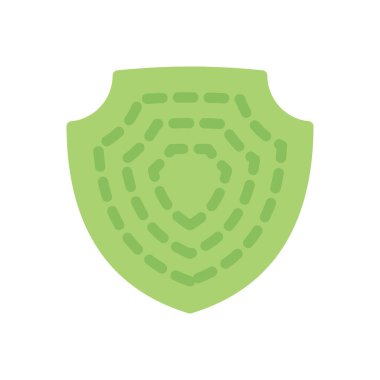 Şeffaf bir arkaplan üzerinde kalkan vektör çizimi. Konsept ve grafik tasarım için kaliteli semboller.. 